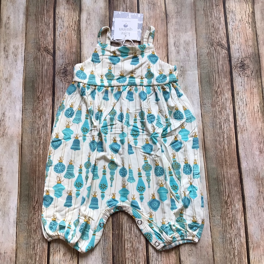 NWT Kate Quinn Bamboo Ornaments Skinny Strap Jumpsuit Romper